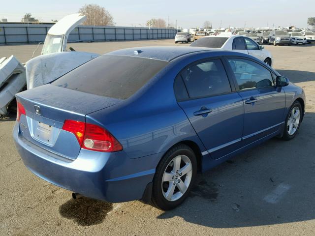 1HGFA16807L036128 - 2007 HONDA CIVIC EX BLUE photo 4