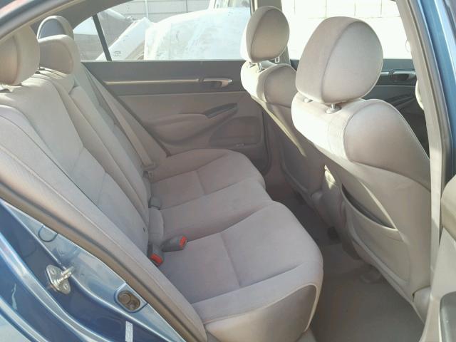 1HGFA16807L036128 - 2007 HONDA CIVIC EX ლურჯი ფოტო 6