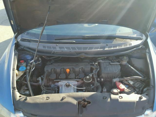 1HGFA16807L036128 - 2007 HONDA CIVIC EX ლურჯი ფოტო 7