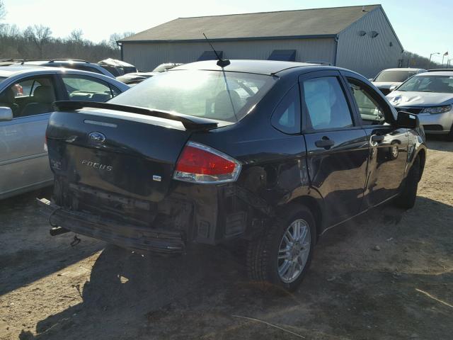 1FAHP35N48W132357 - 2008 FORD FOCUS SE BLACK photo 4