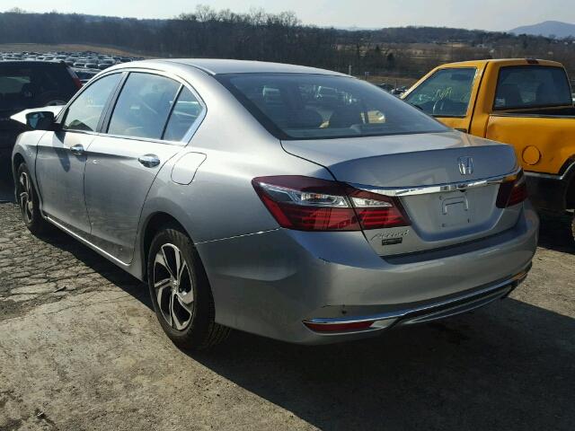 1HGCR2F38HA231428 - 2017 HONDA ACCORD LX SILVER photo 3