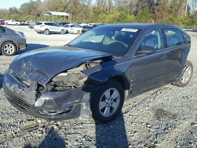 2G1WT58K581274047 - 2008 CHEVROLET IMPALA LT CHARCOAL photo 2