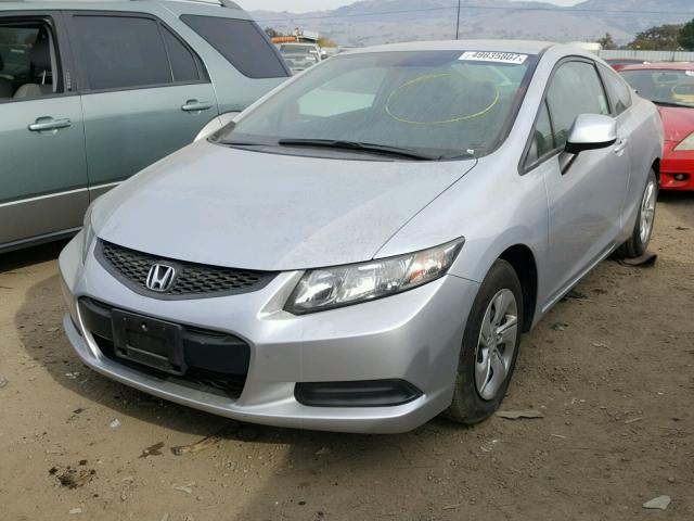 2HGFG3B52DH512376 - 2013 HONDA CIVIC LX SILVER photo 2