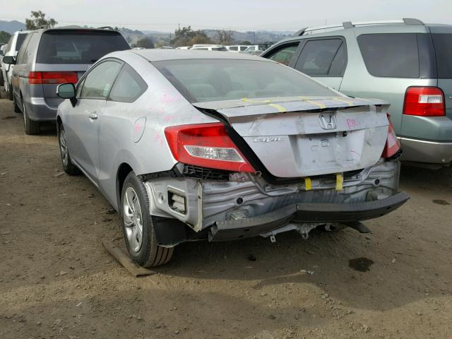 2HGFG3B52DH512376 - 2013 HONDA CIVIC LX SILVER photo 3