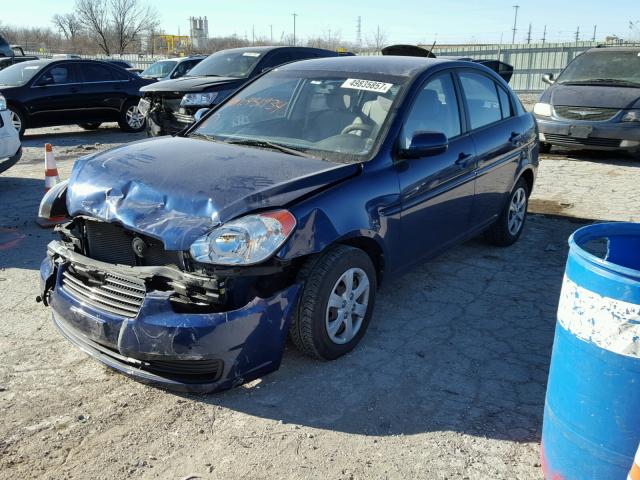 KMHCN4AC8AU431934 - 2010 HYUNDAI ACCENT GLS BLUE photo 2