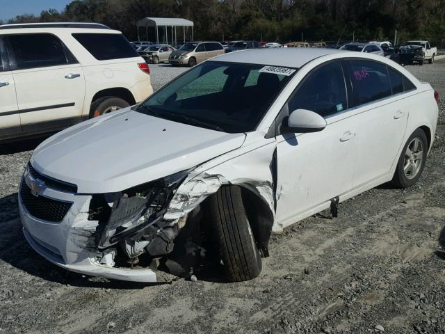 1G1PC5SB1E7306830 - 2014 CHEVROLET CRUZE LT WHITE photo 2