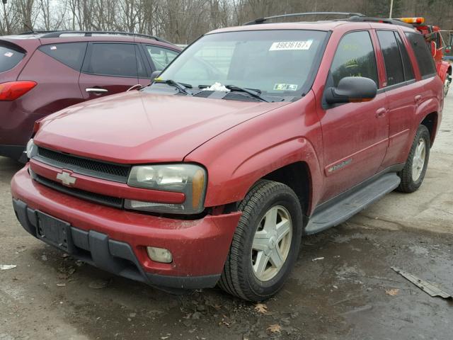 1GNDT13S432316982 - 2003 CHEVROLET TRAILBLAZE BURGUNDY photo 2