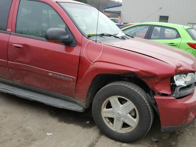 1GNDT13S432316982 - 2003 CHEVROLET TRAILBLAZE BURGUNDY photo 9