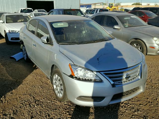 3N1AB7AP2FY212905 - 2015 NISSAN SENTRA S SILVER photo 1