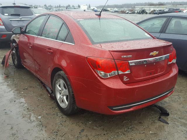 1G1PF5S93B7237333 - 2011 CHEVROLET CRUZE LT RED photo 3