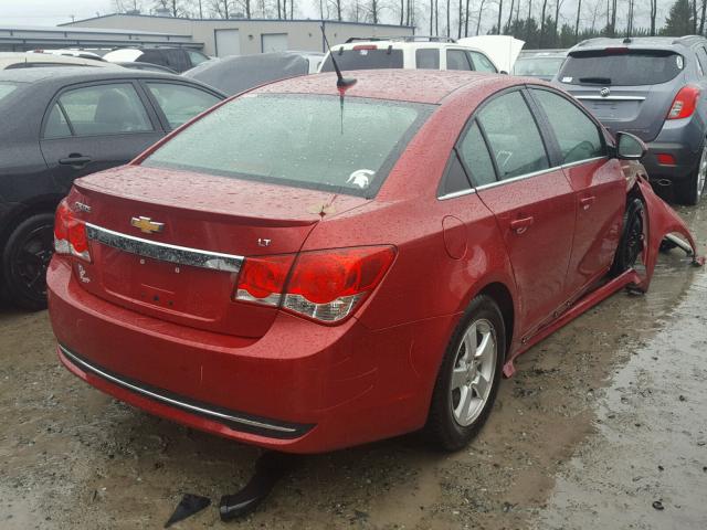 1G1PF5S93B7237333 - 2011 CHEVROLET CRUZE LT RED photo 4