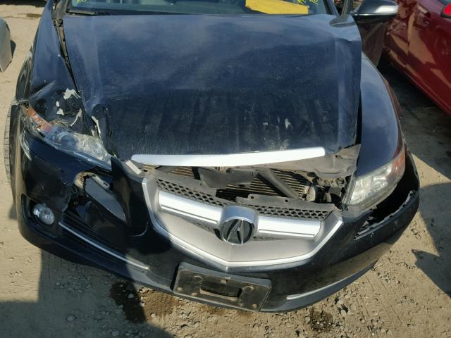 19UUA66248A015280 - 2008 ACURA TL BLACK photo 7