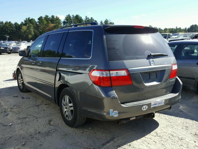 5FNRL38747B406988 - 2007 HONDA ODYSSEY EX CHARCOAL photo 3