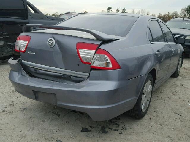 3MEHM07Z67R603989 - 2007 MERCURY MILAN GRAY photo 4