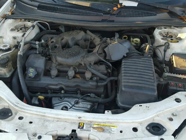 1B3EL46R66N208133 - 2006 DODGE STRATUS SX WHITE photo 7