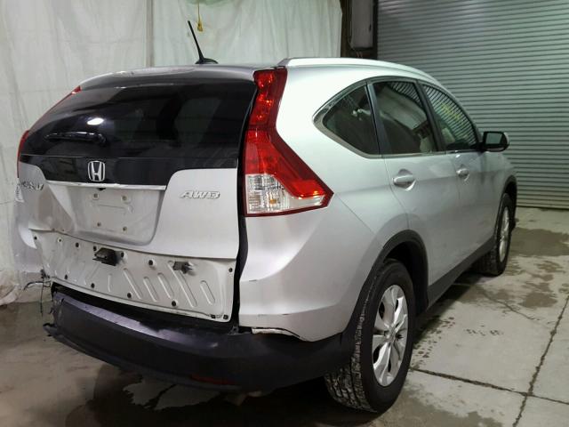 2HKRM4H73DH647909 - 2013 HONDA CR-V EXL GRAY photo 4