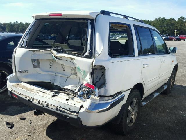 5FNYF28446B029869 - 2006 HONDA PILOT EX WHITE photo 4