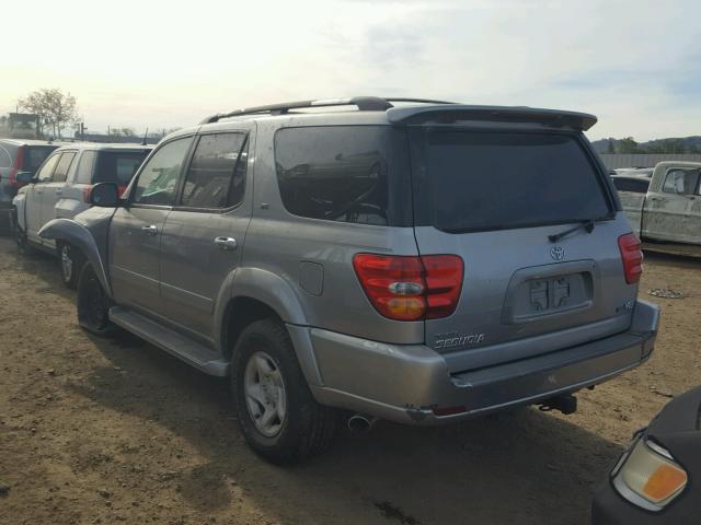 5TDZT34A61S037779 - 2001 TOYOTA SEQUOIA SR SILVER photo 3