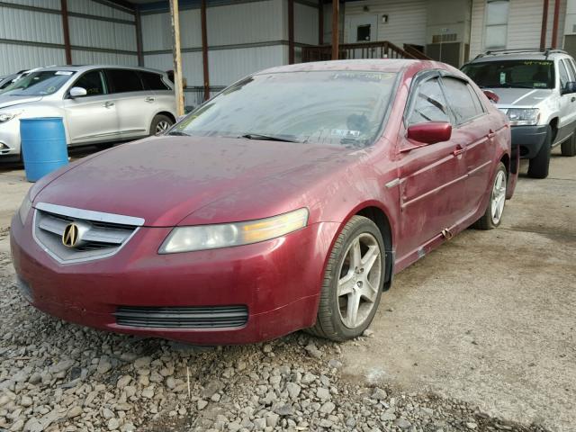 19UUA66244A012373 - 2004 ACURA TL RED photo 2