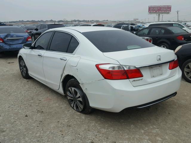 1HGCR2F30DA047434 - 2013 HONDA ACCORD LX WHITE photo 3