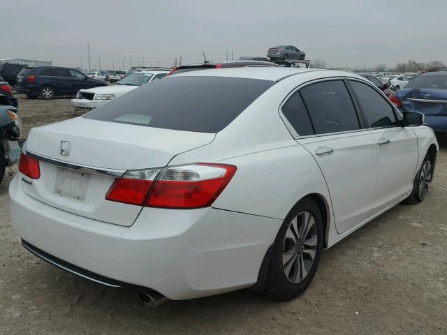 1HGCR2F30DA047434 - 2013 HONDA ACCORD LX WHITE photo 4