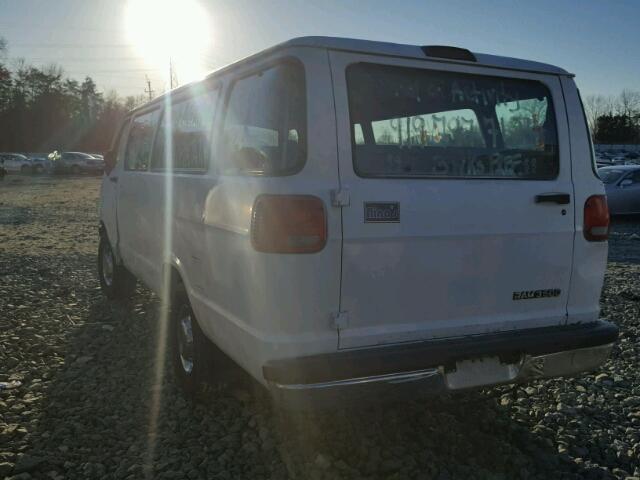 2B5WB35Y6TK152252 - 1996 DODGE RAM WAGON WHITE photo 3