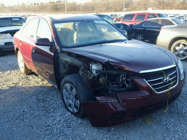 5NPET46C29H483710 - 2009 HYUNDAI SONATA GLS BURGUNDY photo 1