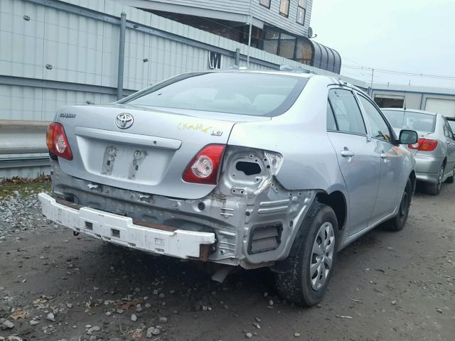 JTDBL40E39J009639 - 2009 TOYOTA COROLLA BA SILVER photo 4