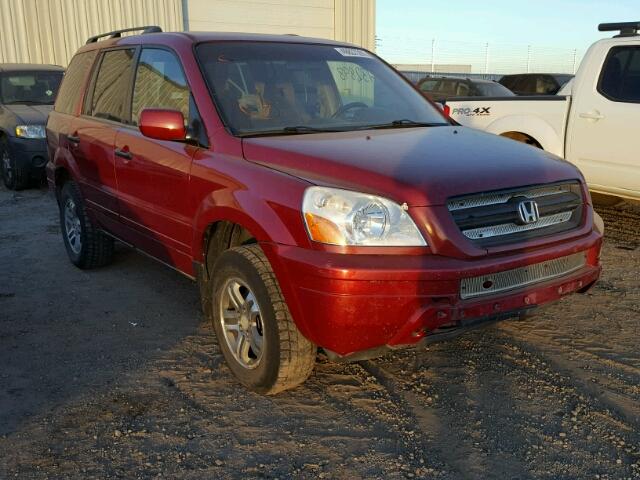 2HKYF18403H001011 - 2003 HONDA PILOT EX RED photo 1