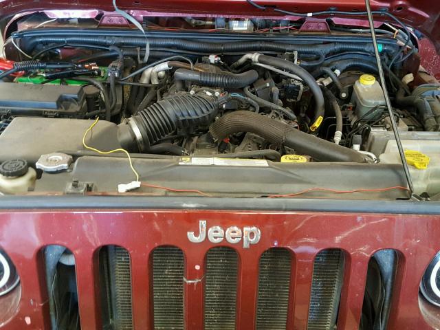 1J4AA2D17AL108643 - 2010 JEEP WRANGLER S RED photo 7