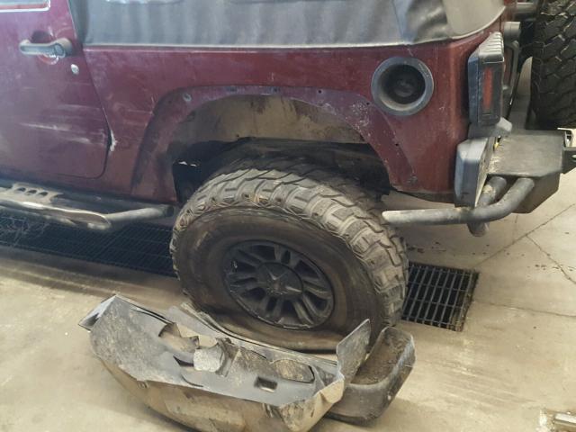 1J4AA2D17AL108643 - 2010 JEEP WRANGLER S RED photo 9