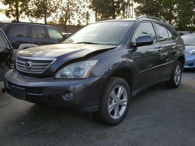 JTJGW31U082009875 - 2008 LEXUS RX 400H GRAY photo 2