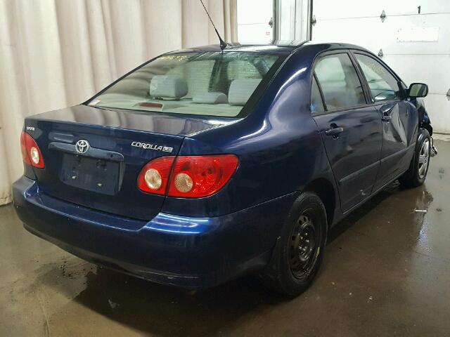 1NXBR32E96Z742323 - 2006 TOYOTA COROLLA CE BLUE photo 4