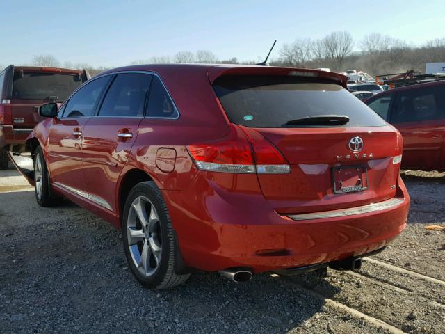 4T3ZK3BB6CU050578 - 2012 TOYOTA VENZA LE RED photo 3