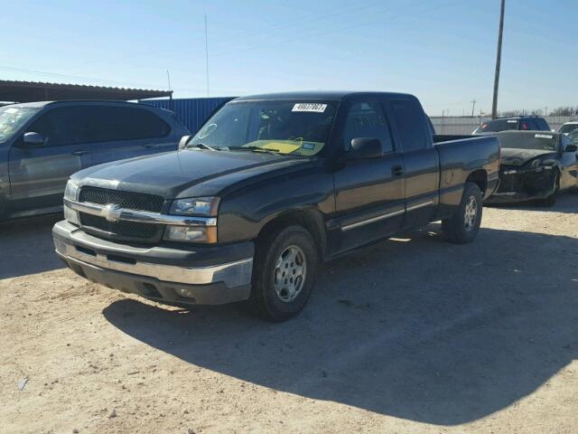 2GCEC19V641124298 - 2004 CHEVROLET SILVERADO BLACK photo 2