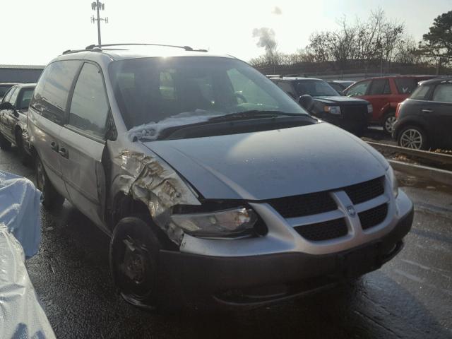 1B4GP25352B566085 - 2002 DODGE CARAVAN SE SILVER photo 4