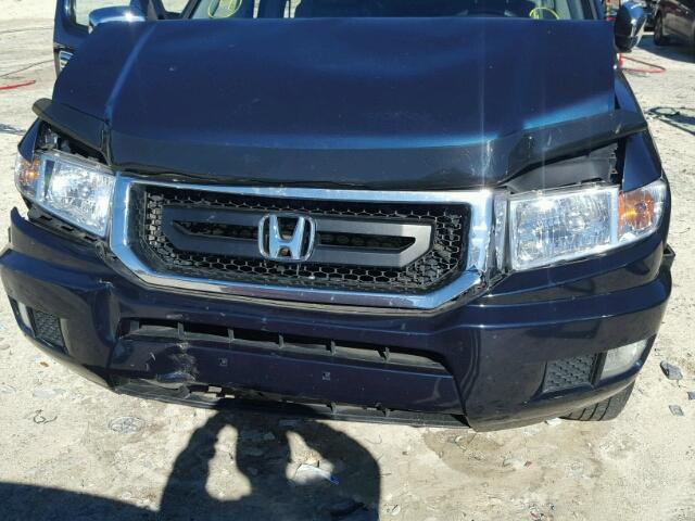 5FPYK1F28AB008661 - 2010 HONDA RIDGELINE BLUE photo 7