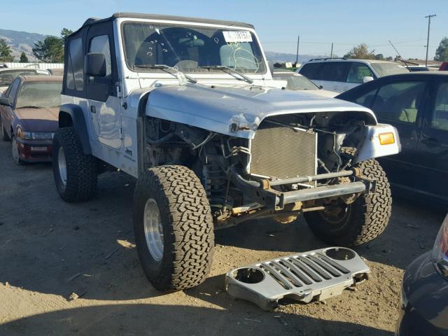 1J4FA29174P763218 - 2004 JEEP WRANGLER / SILVER photo 1