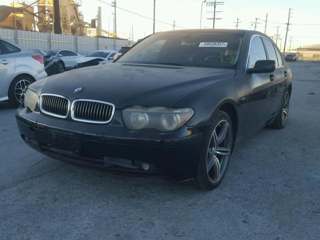 WBAGL634X4DP68670 - 2004 BMW 745 I BLACK photo 2
