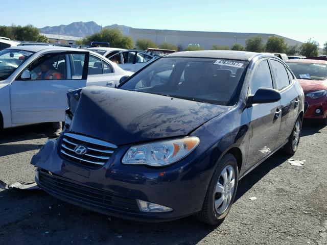 KMHDU4AD2AU064870 - 2010 HYUNDAI ELANTRA BL BLUE photo 2