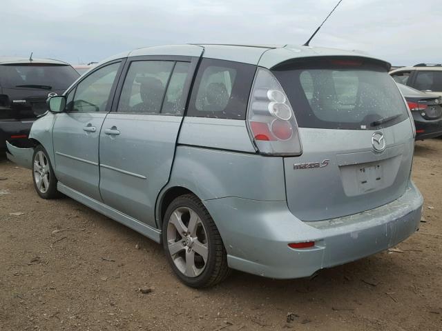 JM1CR29L860128958 - 2006 MAZDA 5 TEAL photo 3