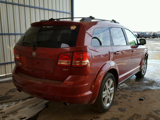 3D4GH57V09T134158 - 2009 DODGE JOURNEY SX RED photo 4