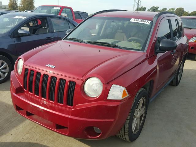 1J8FT47W97D244633 - 2007 JEEP COMPASS RED photo 2