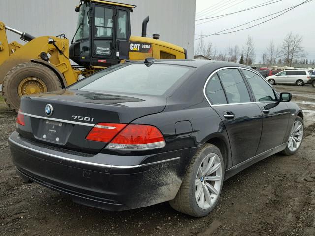 WBAHL83508DT14149 - 2008 BMW 750I BLACK photo 4