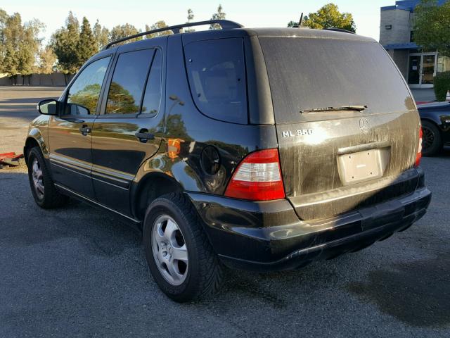 4JGAB57E14A469428 - 2004 MERCEDES-BENZ ML 350 BLACK photo 3