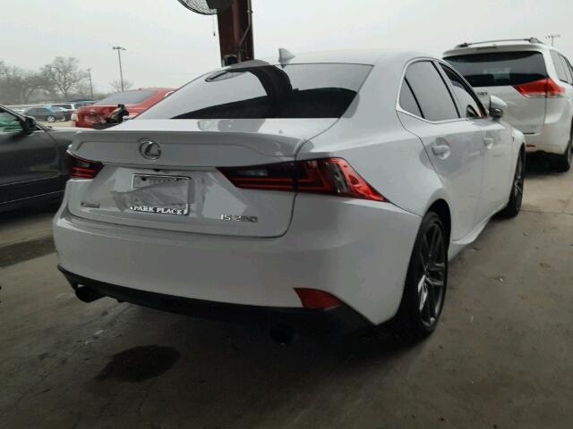 JTHBF1D26F5070329 - 2015 LEXUS IS 250 WHITE photo 4