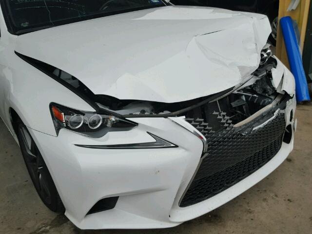 JTHBF1D26F5070329 - 2015 LEXUS IS 250 WHITE photo 9