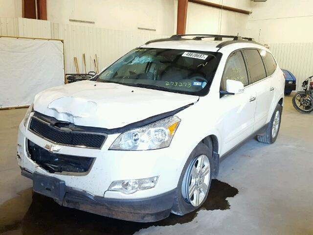 1GNKRGED4CJ273273 - 2012 CHEVROLET TRAVERSE L WHITE photo 2