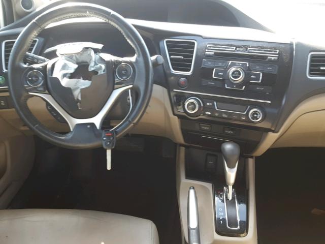 19XFB2F93DE041077 - 2013 HONDA CIVIC EXL WHITE photo 9