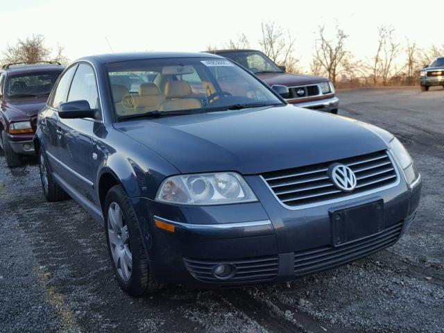 WVWRH63B83P441676 - 2003 VOLKSWAGEN PASSAT GLX BLUE photo 1